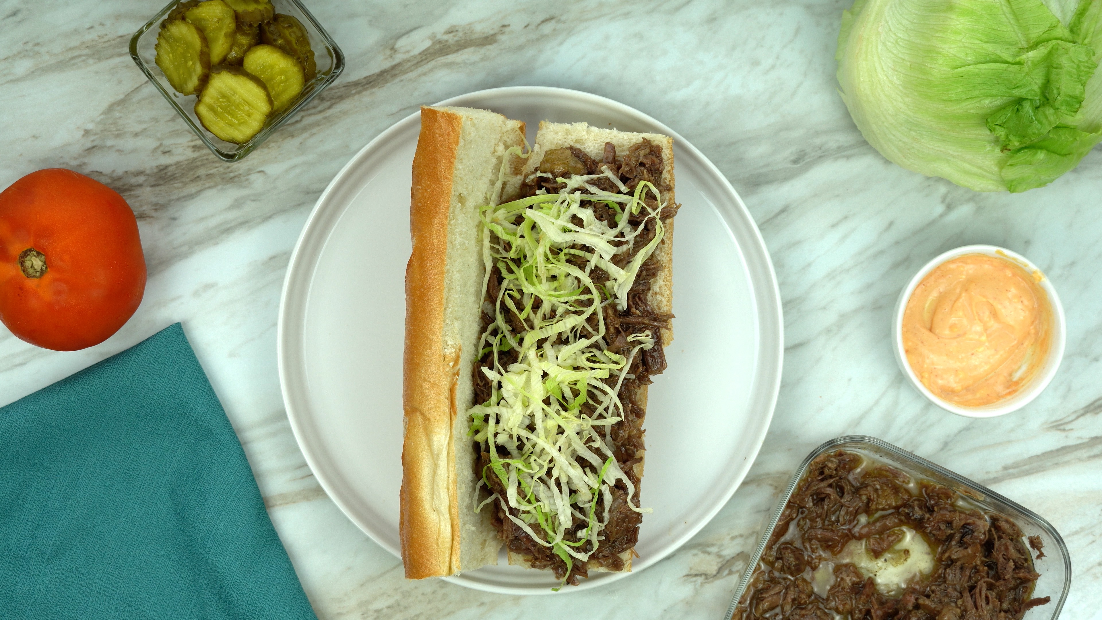 Instant Pot Roast Beef Po’ Boy with Gravy EatFoodlicious