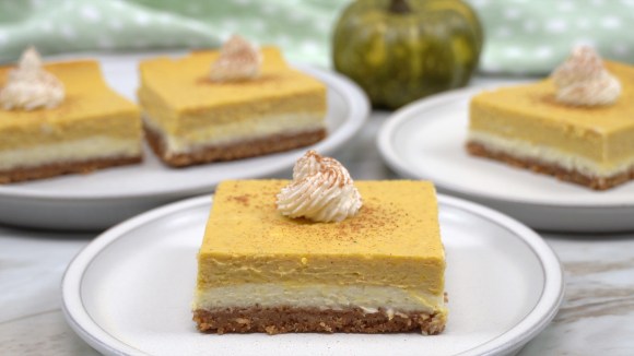 Pumpkin Cheesecake Bars