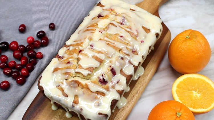 Glazed Cranberry Orange Bread