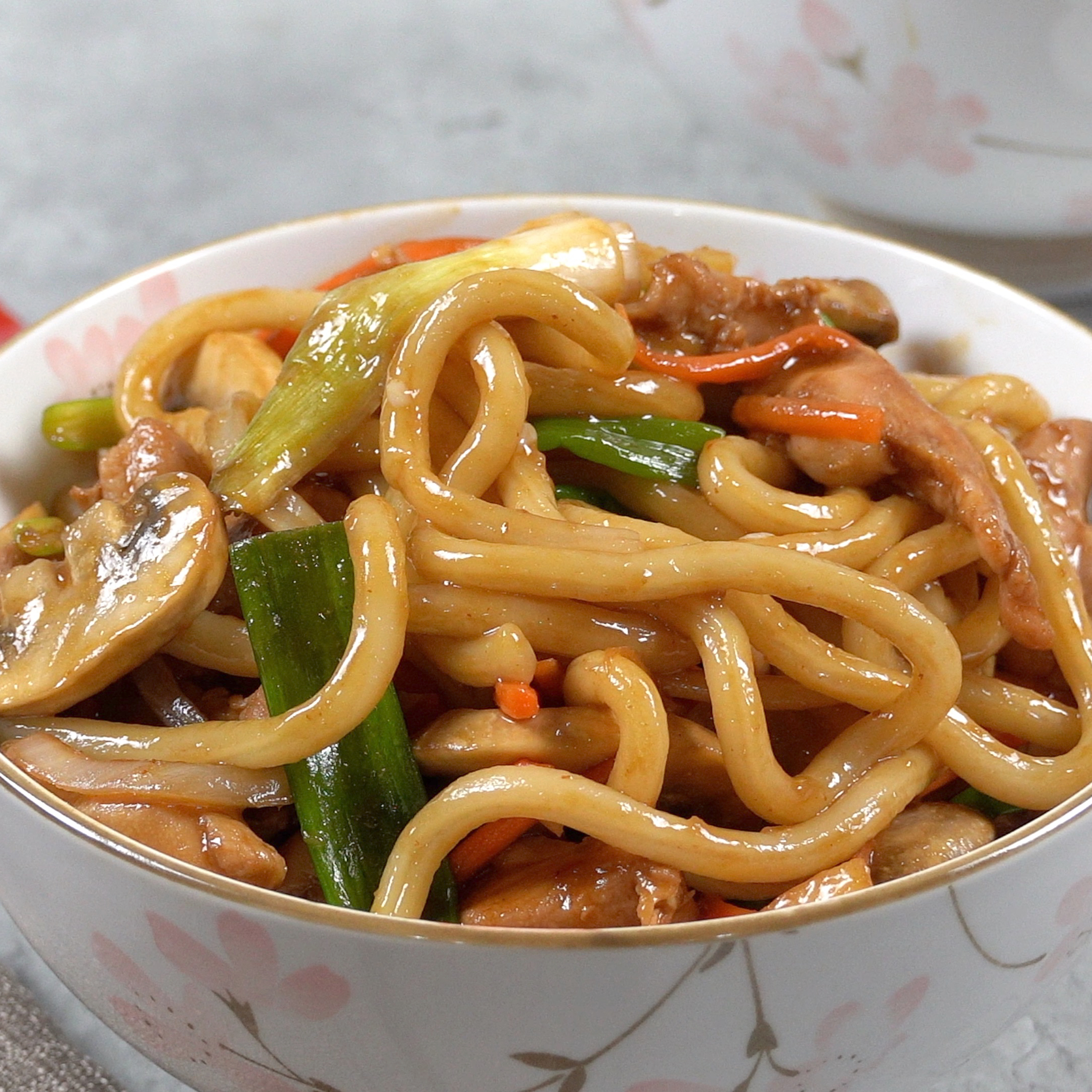 Hoisin Chicken Udon Noodles - Jo Cooks